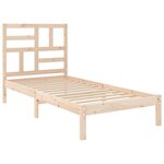 vidaXL Cadre de lit sans matelas bois massif 100x200 cm