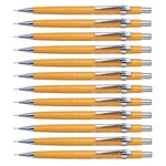 Portemines P 209 pointe métal Mine 0 9 mm Corps Jaune x 12 PENTEL