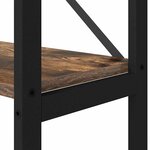 vidaXL Étagère Chêne fumé 40 x 30 x 155 cm Bois d'ingénierie