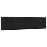 vidaXL Cadre de lit sans matelas Hanko noir 200x200 cm tissu