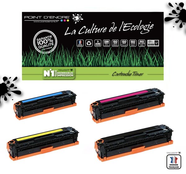 410X / CF410X - NOIR / CYAN / MAGENTA / JAUNE - Grande capacité