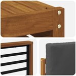 vidaXL Ensemble de canapés d'extérieur 6 pc Naturel et Anthracite