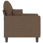 vidaXL Fauteuil Marron 60 cm Tissu