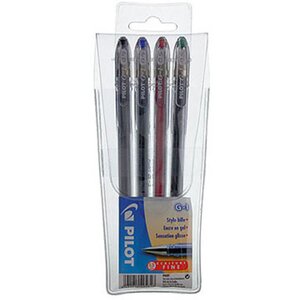 Stylos bille  G1 - Encre Gel - 0,5 mm - Assortis (Pochette de 4)