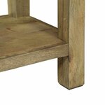 vidaXL Table console avec tiroir Gris naturel 110 x 30 x 80 cm