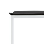 vidaXL Ensemble à manger de jardin avec coussins 15Pièces blanc textilène