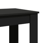 vidaXL Table de bar noir 102x50x103 5 cm bois d'ingénierie