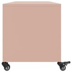 vidaXL Meuble TV rose 100 5x39x43 5 cm acier