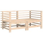 vidaXL Canapés d'angle avec coussins 2 Pièces bois de pin massif