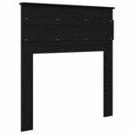 vidaXL Tête de lit avec tête de lit Chêne noir 75 cm Bois d'ingénierie