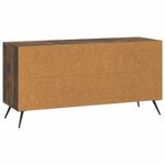 vidaXL Meuble TV Chêne fumé 102 x 34 5 x 50 cm Bois d'ingénierie