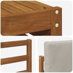 vidaXL Ensemble de canapés d'extérieur 5 pc Gris Naturel et Clair