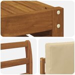 vidaXL Ensemble de canapés d'extérieur 5 pc Naturel et Beige