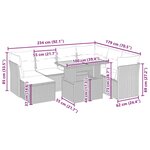 vidaXL Salon de jardin avec coussins 8 Pièces beige résine tressée