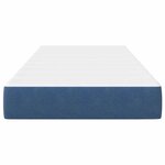 vidaXL Matelas de Lit avec matelas Bleu 80 x 200 cm tissu