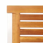 vidaXL Chaises de jardin lot de 8 avec coussins Bois d'acacia solide