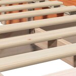 vidaXL Cadre de lit avec stockage Marron cire 100 x 200 cm bois
