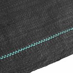 vidaXL Membrane anti-mauvaises herbes noir 1 5x100 m PP