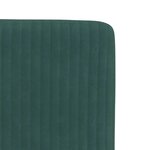 vidaXL Chaises à manger lot de 6 vert foncé velours