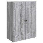 vidaXL Armoire Murale Sonoma gris 66 x 34 5 x 90 cm Bois d'ingénierie