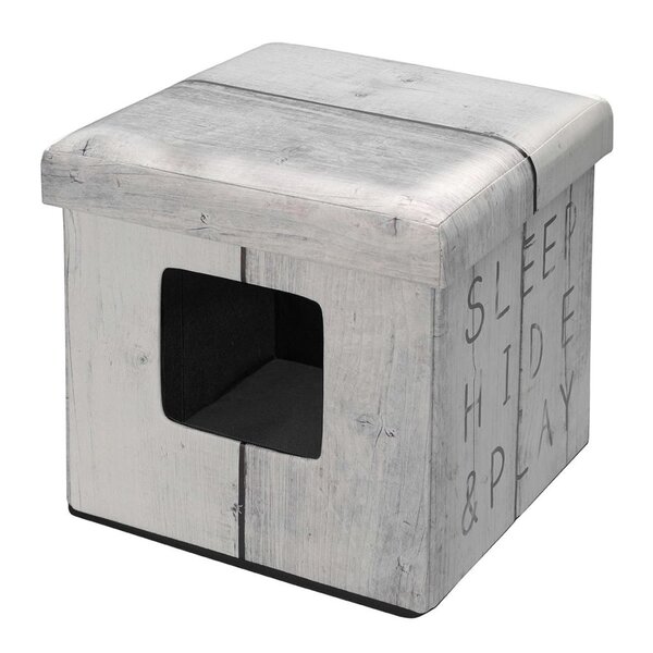 D&D Pouf pour animaux de compagnie Sleep Hide Play Blanc 434/431603