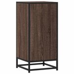 vidaXL Buffet chêne marron 35 5x35x76 cm bois d'ingénierie et métal
