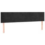 vidaXL Sommier à lattes de lit et matelas LED noir 120x190 cm velours
