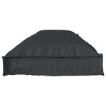 vidaXL Set de coussins de palette 2 Pièces Noir 150 x 40 x 8 cm tissu