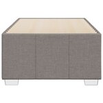 vidaXL Cadre de lit sans matelas taupe 80x200 cm tissu