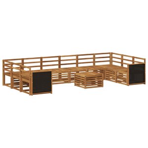 vidaXL Ensemble de canapés d'extérieur 8 pc Naturel