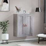vidaXL Armoire murale sonoma gris 69 5x34x90 cm bois d'ingénierie