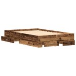 vidaXL Cadre de lit Bois Ancien 120 x 200 cm Bois d'ingénierie