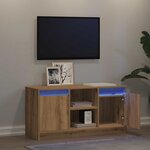 vidaXL Meuble TV Marron 100 x 34 x 50 cm Bois d'ingénierie