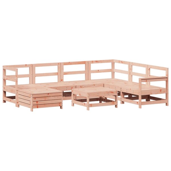 vidaXL Salon de jardin 8 Pièces bois massif sapin de douglas