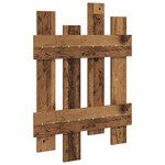 vidaXL Porte-manteau mural Montage mural Bois ancien 60 x 3 x 82 cm