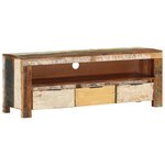 vidaXL Meuble TV 110x30x40 cm Bois de récupération massif