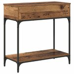 vidaXL Table console Bois ancien 75 x 34 5 x 75 cm Bois d'ingénierie