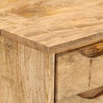 Bureau table poste de travail meuble d'ordinateur informatique étude avec tiroirs 110 x 47 x 76 cm bois de manguier solide brun 02_0023462
