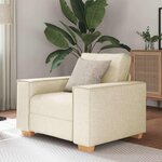 vidaXL Canapé Fauteuil Lin 60 cm