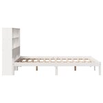 vidaXL Lit bibliothèque sans matelas blanc 120x200 cm bois pin massif