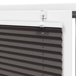 vidaXL Store plissé noir 120x150 cm largeur du tissu 119 4cm polyester