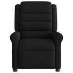 vidaXL Fauteuil de massage inclinable électrique Noir Tissu