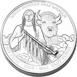 Monnaie WHITE BUFFALO CALF WOMAN Native American Dollars 1 Oz Argent 1$ Sioux Nation 2026