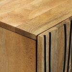 vidaXL Ensemble de mobilier de salle de bain 3 Pièces Marron Moyen
