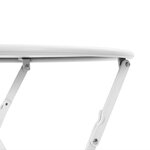 vidaXL Table bistrot Blanc Ø 50 x 71 cm Acier revêtu de poudre