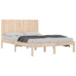 vidaXL Cadre de lit sans matelas 180x200 cm bois massif
