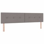 vidaXL Tête de lit réglable en hauteur Taupe tissu