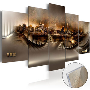 Tableau sur verre acrylique - lost city [glass] l x h en cm 200x100