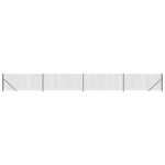 vidaXL Clôture en treillis métallique avec bride anthracite 0 8x10 m