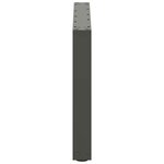 vidaXL Pieds de table basse en U 2 pièces Anthracite 60 x (42-43) cm Acier